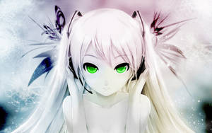 White Aesthetic Hatsune Miku Hd Wallpaper