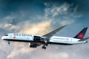 White Air Canada Aircraft Wallpaper