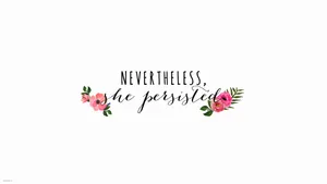 White And Floral Inspirational Laptop Wallpaper