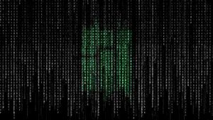 White And Green Matrix Wallpaper