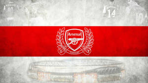 White And Red Arsenal Logo Wallpaper