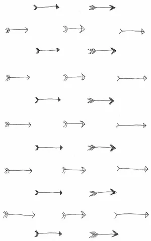 White Arrows Minimalist Iphone Wallpaper