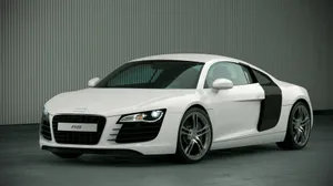 White Audi R8 Wallpaper