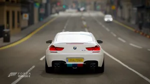 White Bmw From Forza Horizon 4 Wallpaper