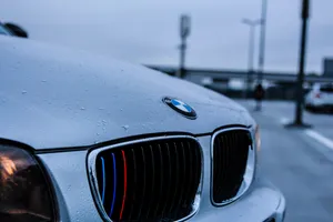 White Bmw Hood Wallpaper