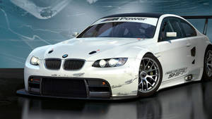 White Bmw M Power Wallpaper