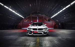 White Bmw M4 Gt4 Wallpaper