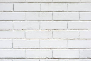 White Brick Running Bond Wallpaper