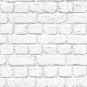 White Brick Tiles Wallpaper
