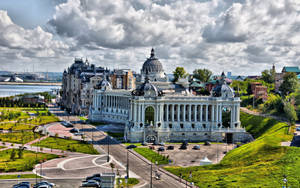 White Cathedral In Kazan Russia Wallpaper