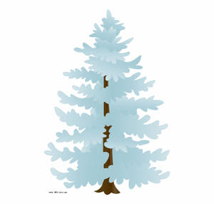 White Christmas Tree Clipart Wallpaper