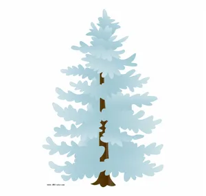 White Christmas Tree Clipart Wallpaper