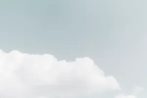 White Clouds On Blue Sky Wallpaper