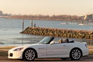 White Convertible Honda S2000 Wallpaper