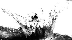 White Corsair Water Splash Wallpaper