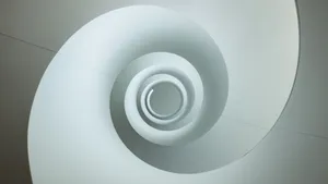 White Endless Spiral Wallpaper