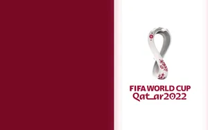 White Fifa World Cup 2022 Logo Wallpaper