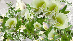 White Flowers All Saints Day Wallpaper