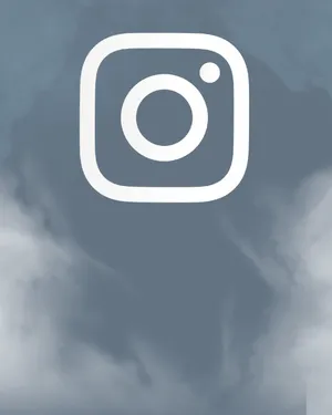 White Instagram Logo With Smoke Wallpaper