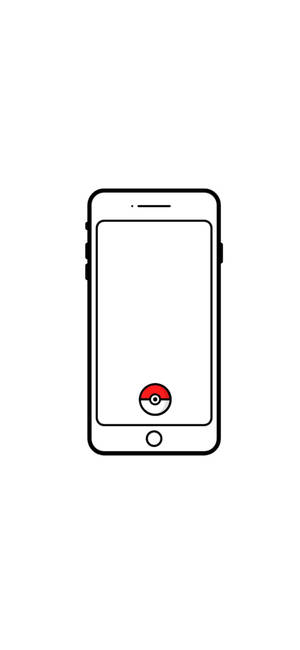 White Iphone Poké Ball Wallpaper