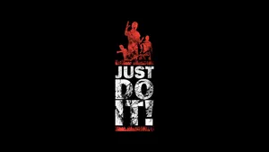 White Just Do It Wallpaper