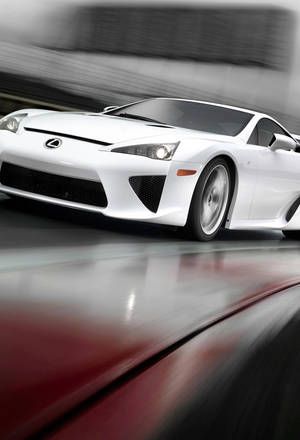 White Lexus Supercar Iphone Wallpaper
