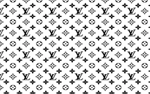 White Louis Vuitton Background Wallpaper
