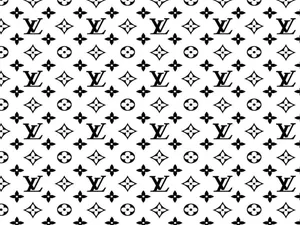 White Louis Vuitton Square Wallpaper