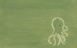 White Octopus Wallpaper