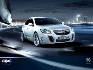 White Opel Model Wallpaper
