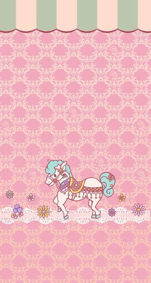 White Pony Pretty Phone Wallpaper