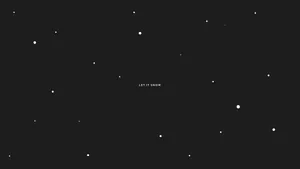 White Snow Black Background Aesthetic Tablet Wallpaper