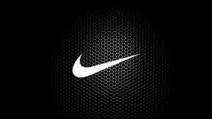 White Swoosh In Black Wallpaper