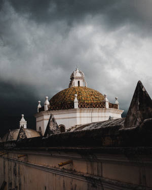 White Temple In Honduras Wallpaper