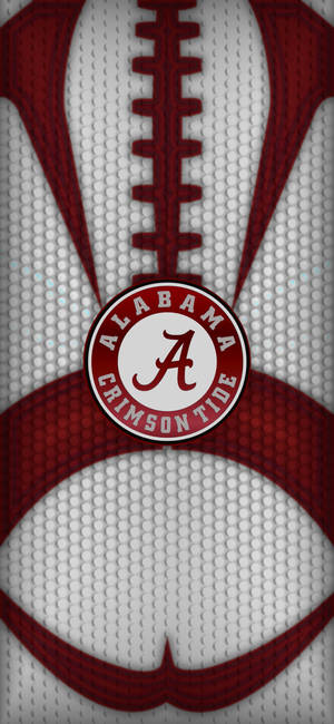 White Textured Alabama Crimson Tide Wallpaper