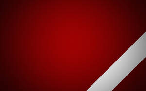 White Thick Line Red Wallpaper