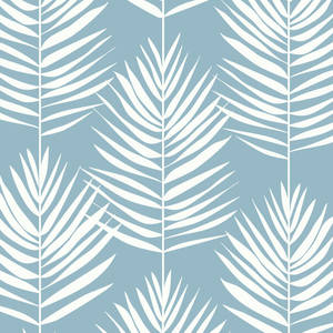 White Thin Leaves Aesthetic Wallpaper