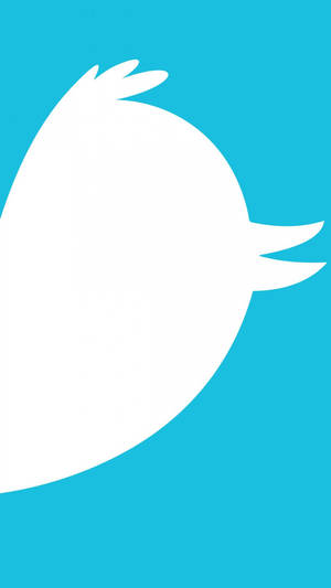 White Twitter Bird Logo Wallpaper