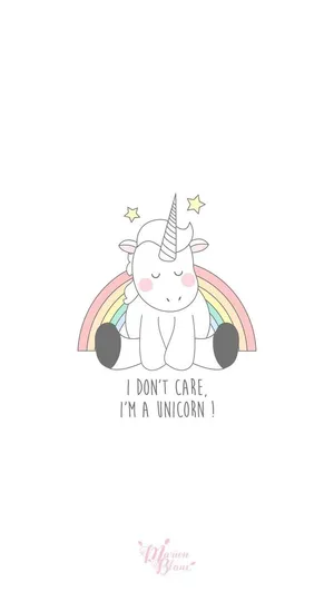White Unicorn Wallpaper