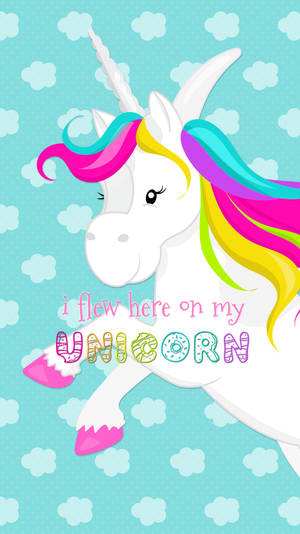 White Unicorn Wallpaper