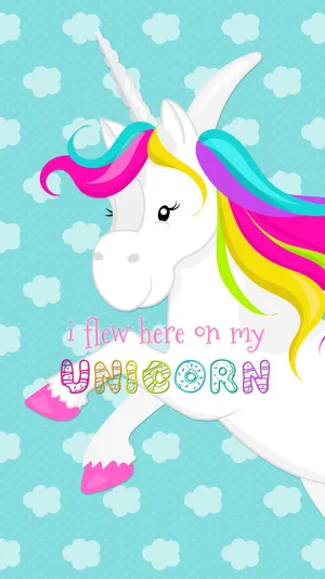 White Unicorn Wallpaper