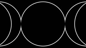Wiccan Crescent Moon Symbol Wallpaper