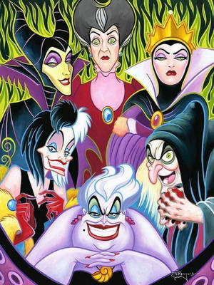 Wicked Disney Villains Witches Wallpaper