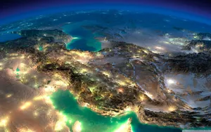 Wide Planet Earth Surface Wallpaper