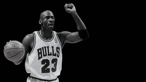 Widescreen Michael Jordan Black And White Wallpaper