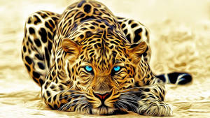 Wild Animal Leopard Art Wallpaper