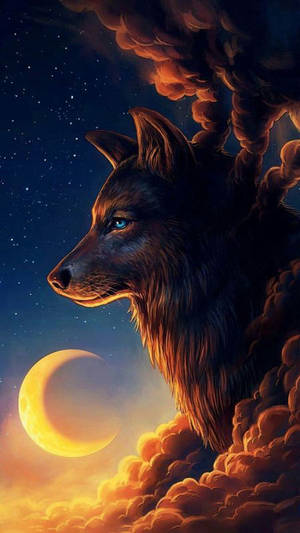Wild Animal Wolf Artwork Wallpaper
