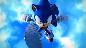 Wild Sonic Under Blue Sky Wallpaper