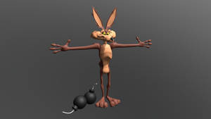 Wile E Coyote With Bombs Wallpaper
