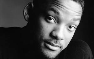 Will Smith Grayscale Close-up Wallpaper